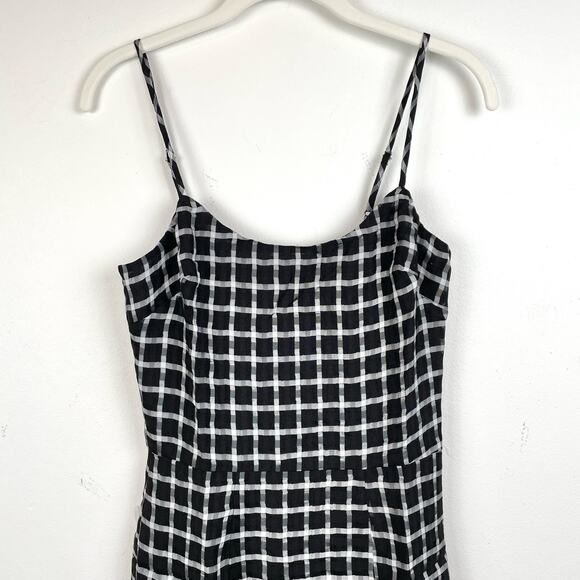 Dress the Population NWT Kallan Plaid Grid Mini Dress Black White Sleeveless XS - Picture 16 of 16